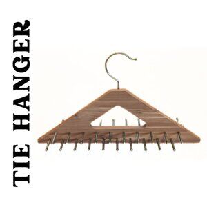 Tie Hanger 40 Pegs 2-Sided Closet Organizer Rack Men's Accessories